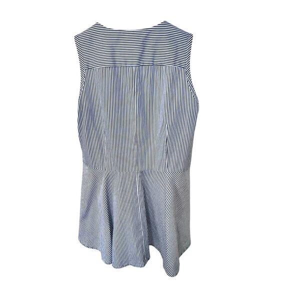 DOUBLE R by Ravi Ratan Custom Tailored Cotton Sleeveless Blouse Sz S/M - Picture 9 of 12